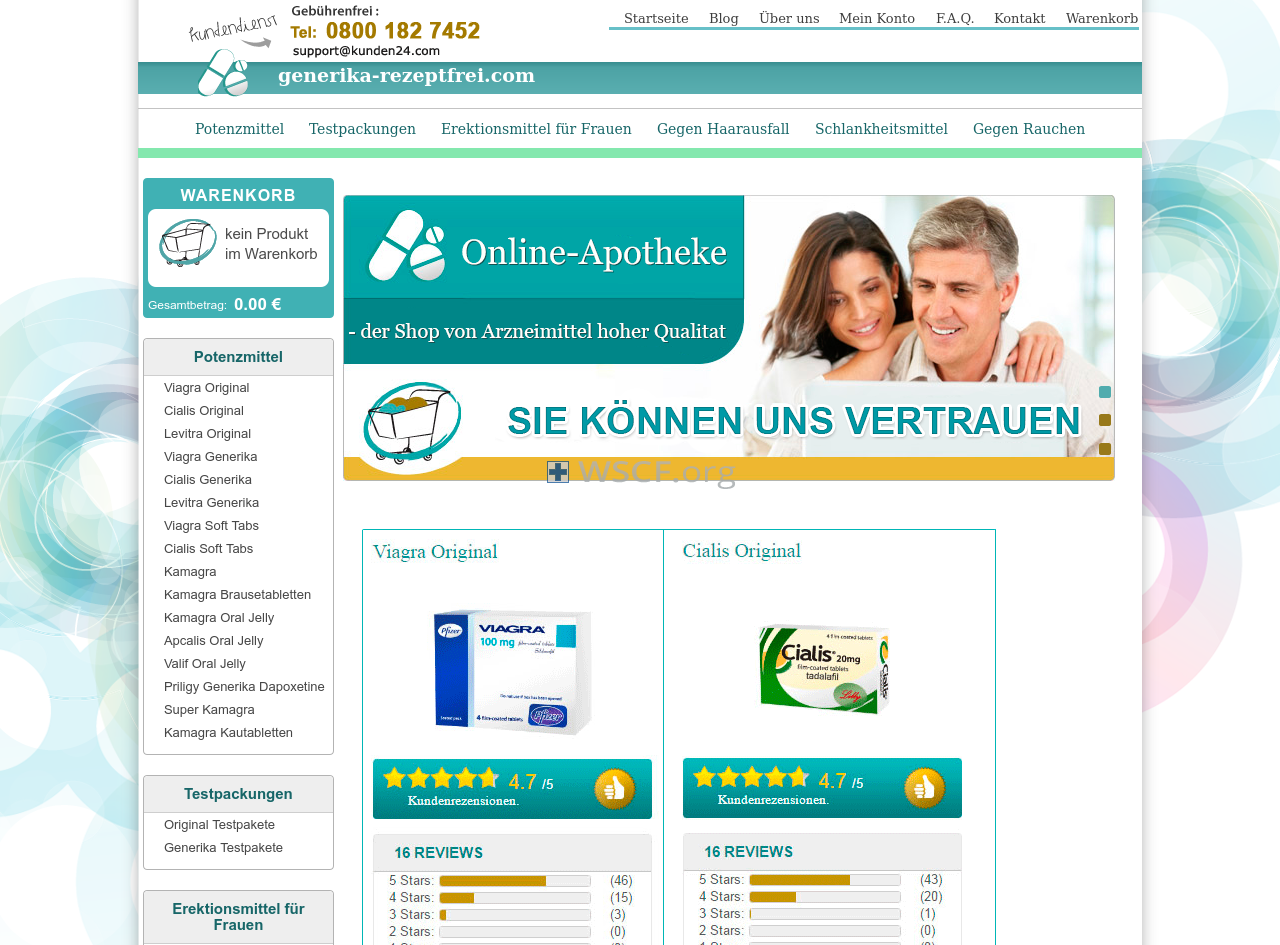 Generika-Rezeptfrei.com Internet DrugStore