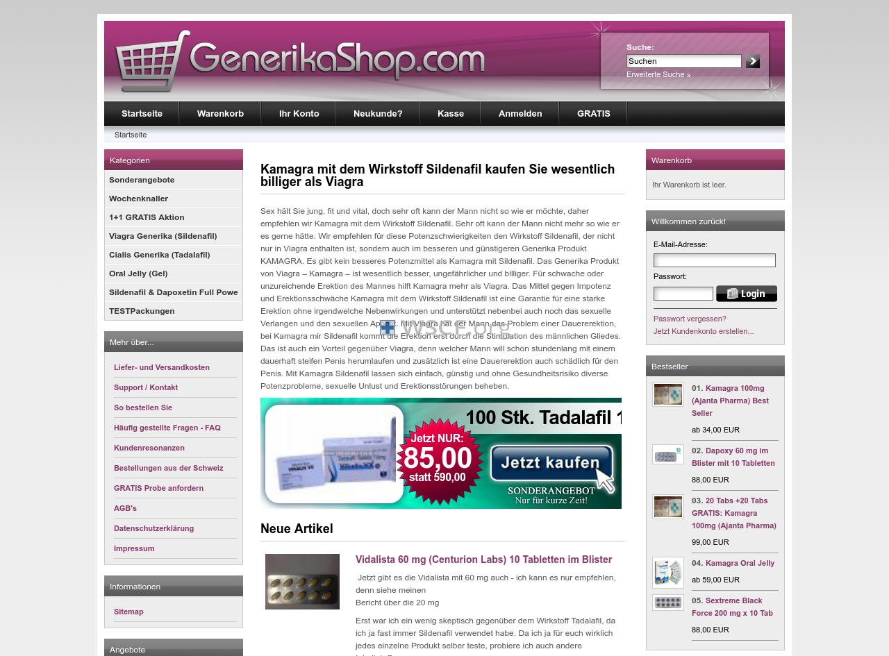 Generikashop.com Drugstore