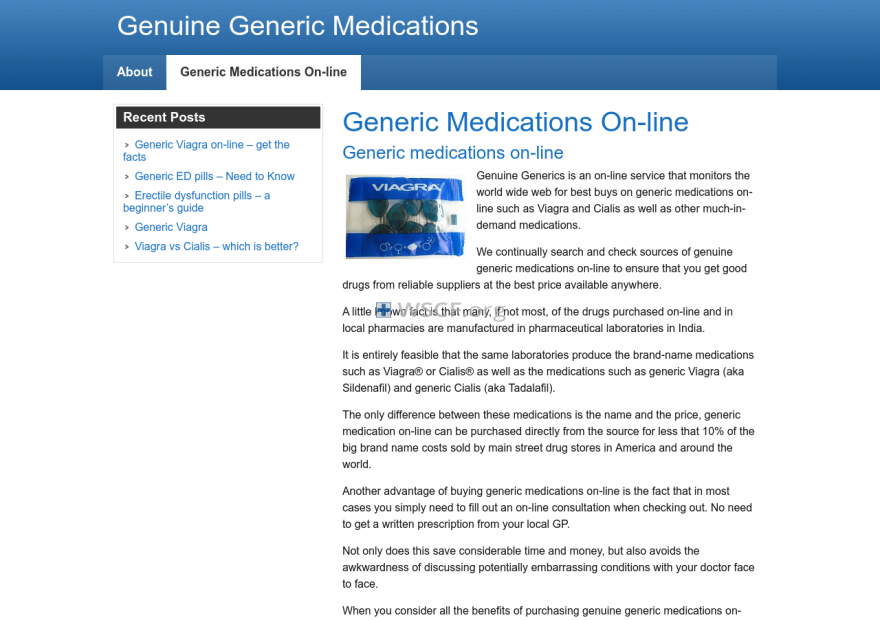 Genuinegenerics.com Great Internet Pharmacy