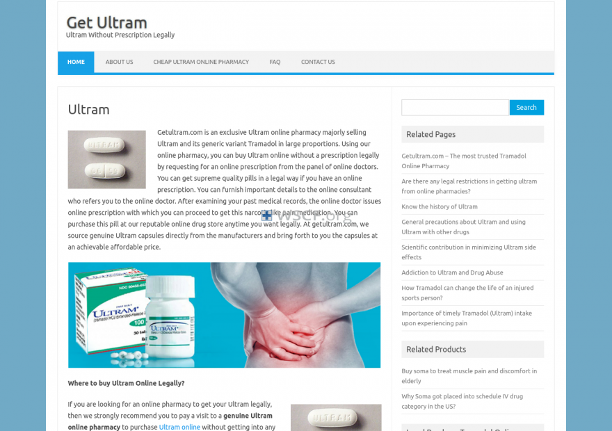 Getultram.com Leading Online Pharmacy