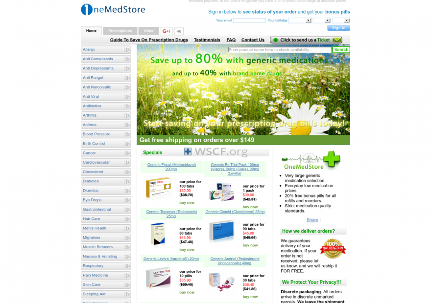 Gomedstore.com The Internet Canadian Drugstore