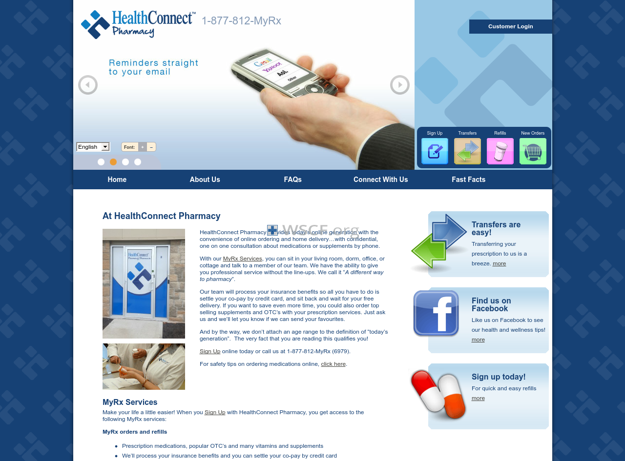 Healthconnectpharmacy.ca Online Pharmacy