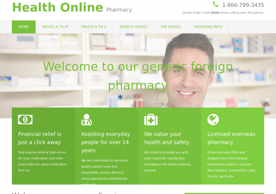 Healthonlinepharmacy.com Overseas Discount Drugstore