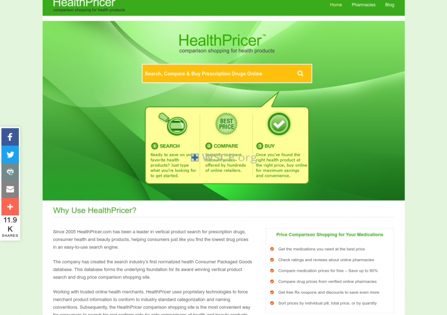 Healthpricer.com Great Web Drugstore