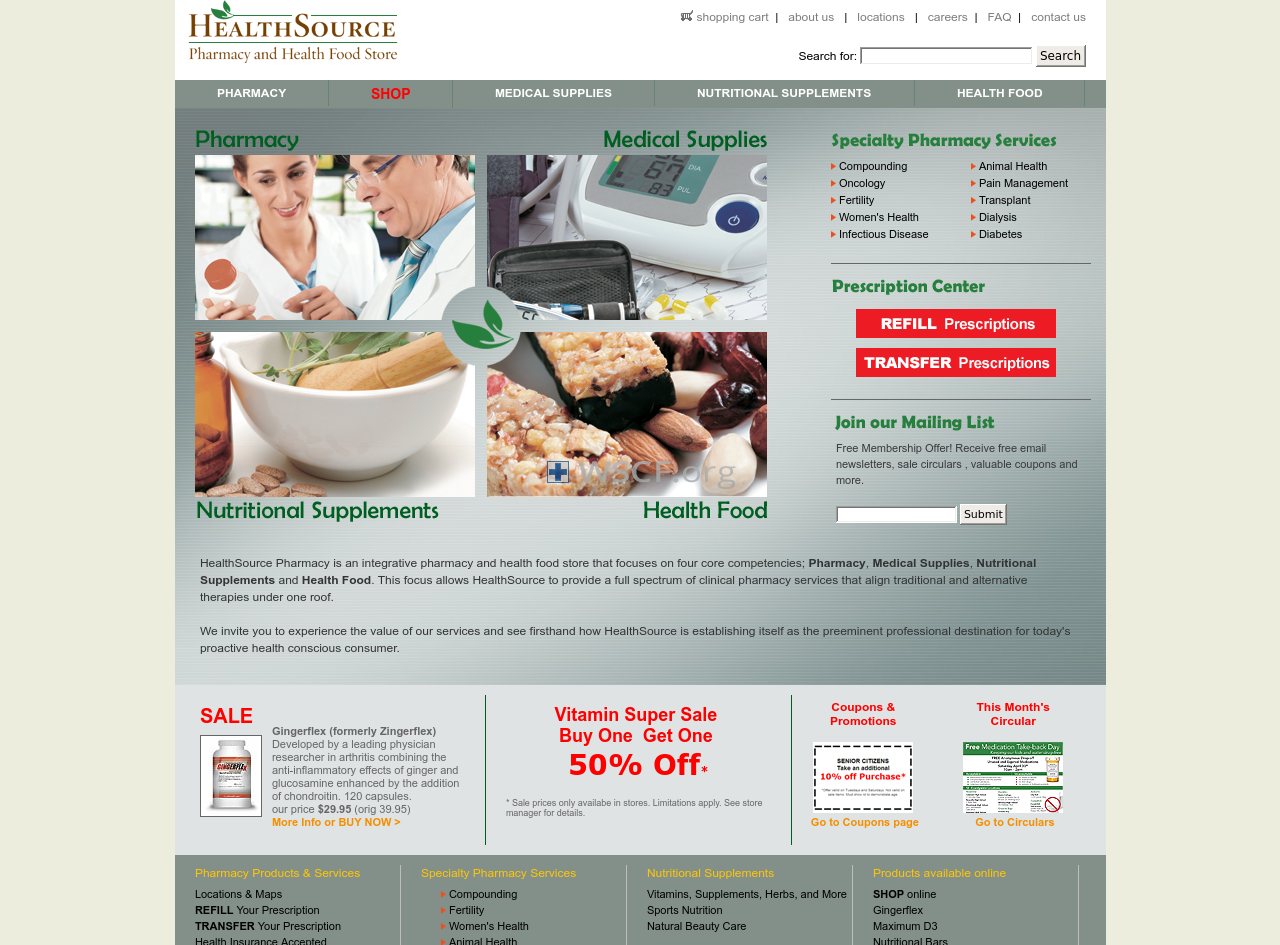 Healthsourcepharmacy.com Drug Store Online