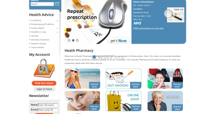 Heath-Pharmacy.co.uk All time On-line Support