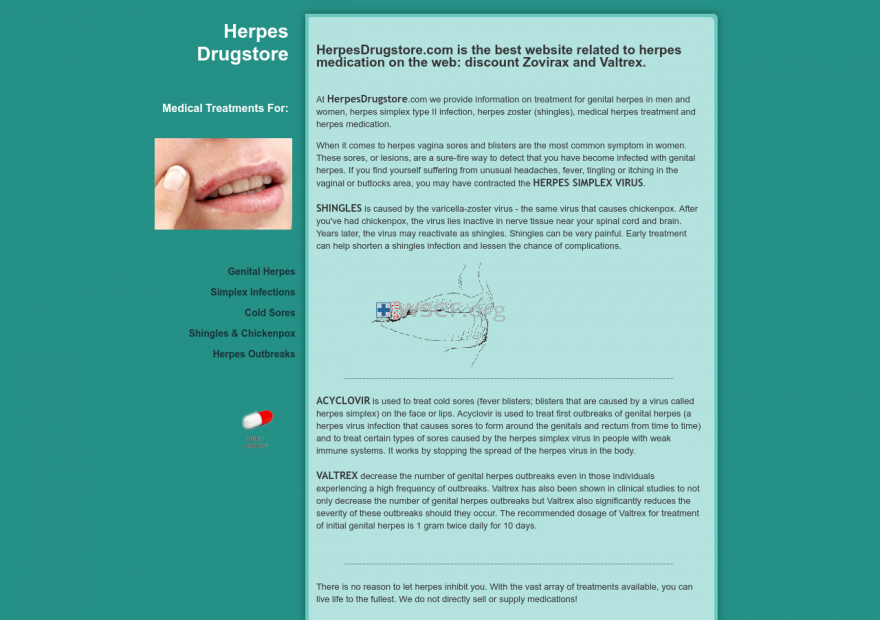 Herpesdrugstore.com Great Internet Pharmacy