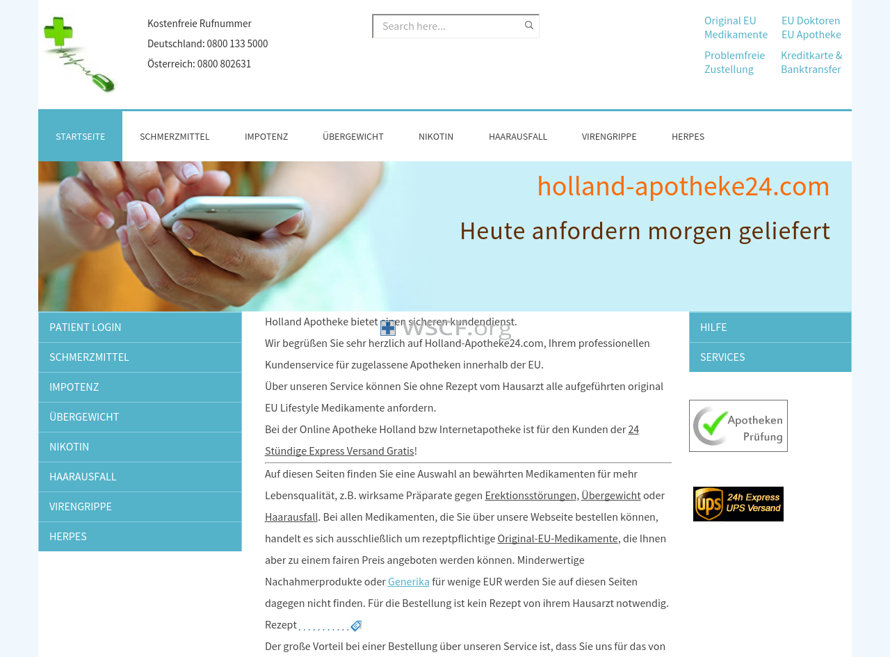 Holland-Apotheke24.com Internet DrugStore