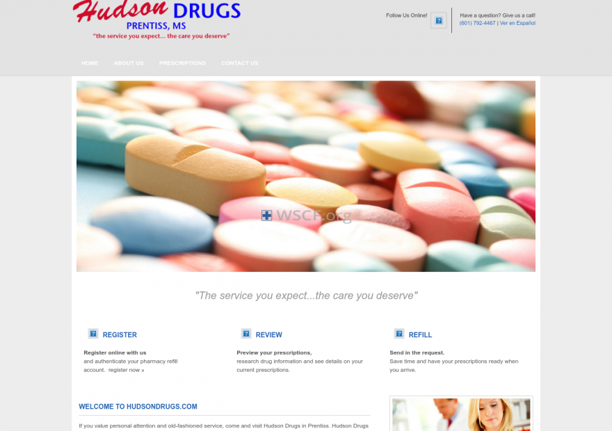 Hudsondrugs.com Confidential online Pharmacy.