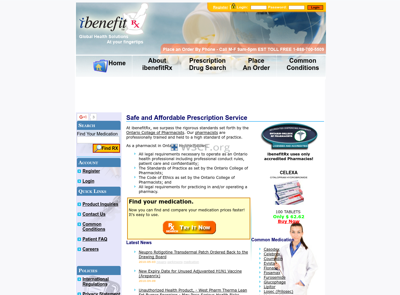 Ibenefitrx.com Drugstore