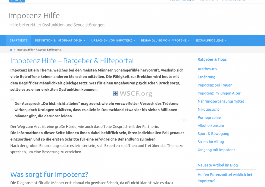 Impotenz-Hilfe.net Reliable Medications