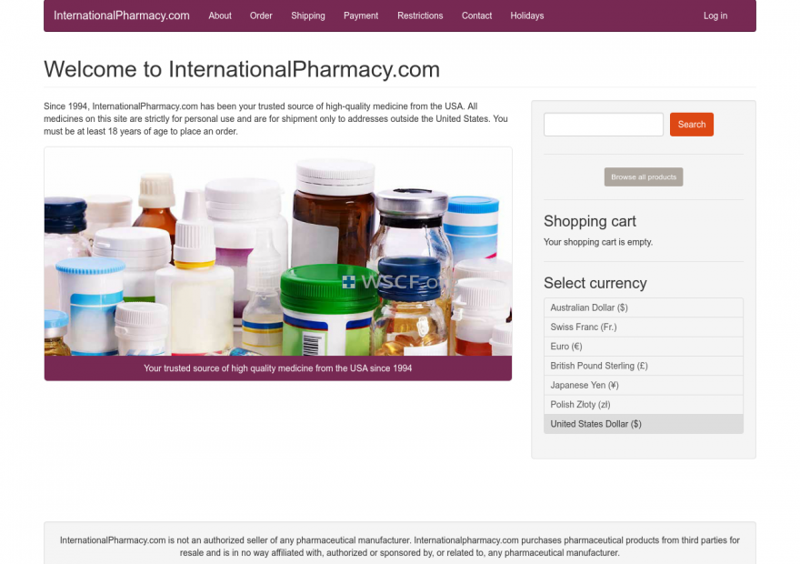 Internationalpharmacy.com Great Web Drugstore