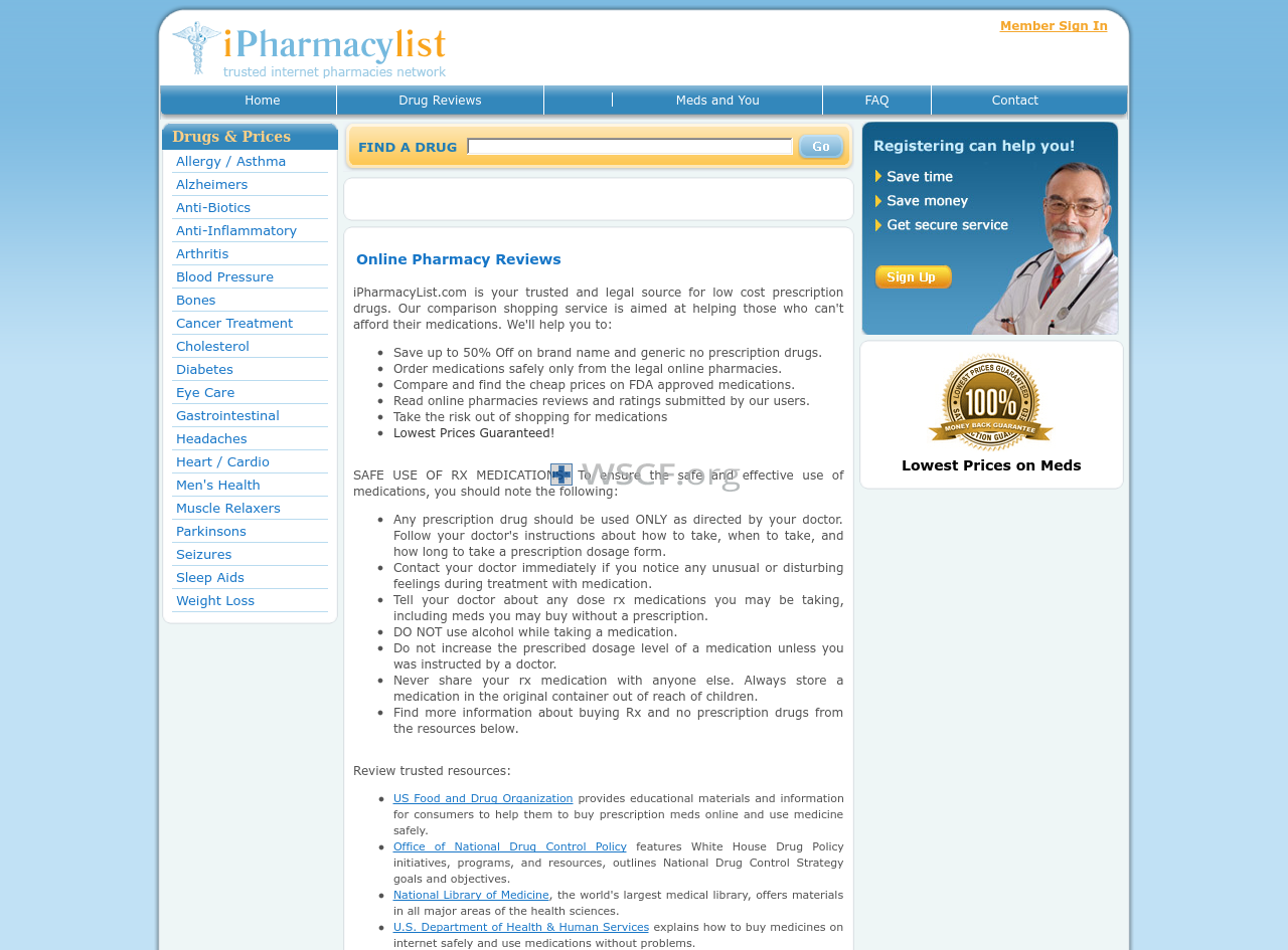 Ipharmacylist.com Drug Store Online