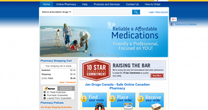 Jandrugs.net Website Pharmaceutical Shop