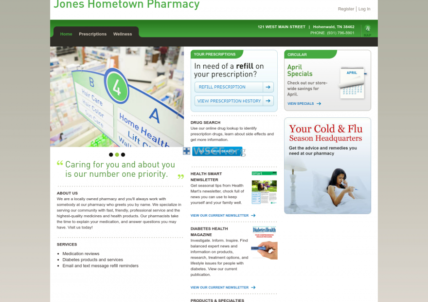 Jonespharmacy.com Web’s Pharmaceutical Shop
