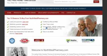 Northwestpharnacy.com Website Drugstore