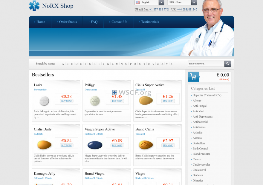 Norxmedsshop.com No Prescription Online Drugstore