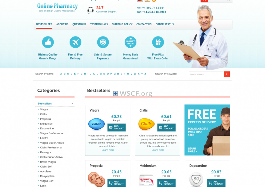 Onlinepharmacy-24H.com Website Drugstore