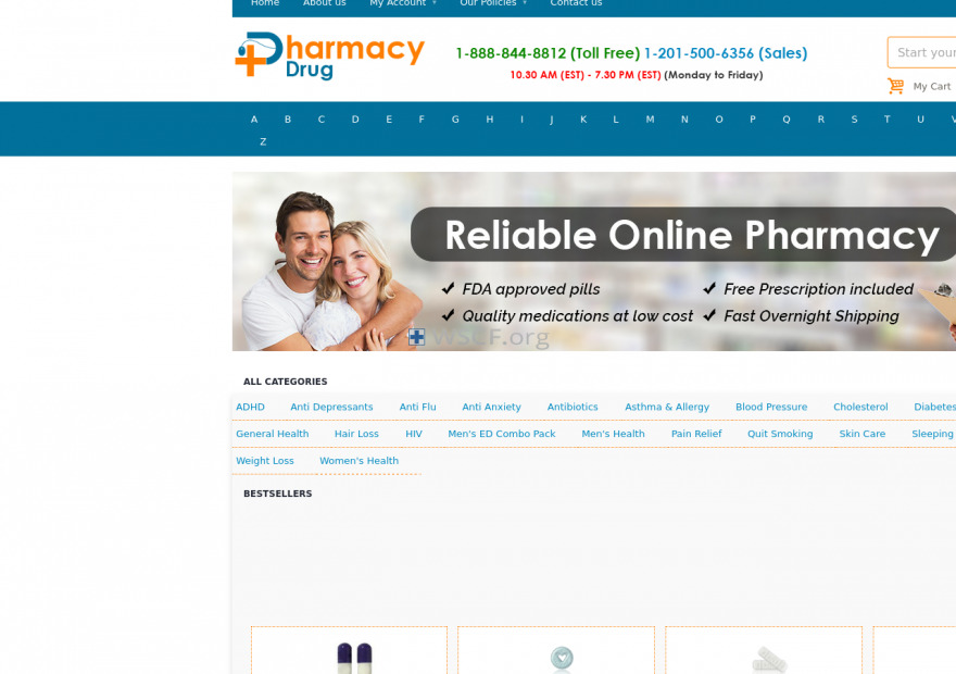 Onlinepharmacydrug.com The Internet Canadian Drugstore