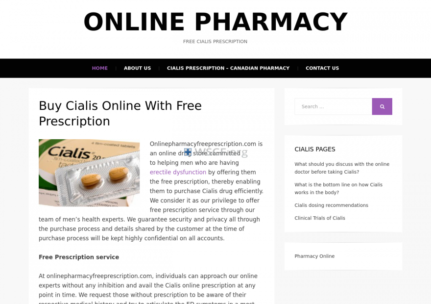 Onlinepharmacyfreeprescription.com #1 Pharmacy
