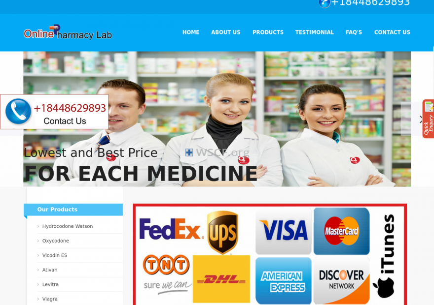 Onlinepharmacylab.com Website Pharmaceutical Shop