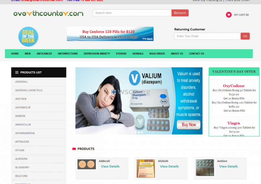 Overthcounter.com Overseas On-Line Pharmacy