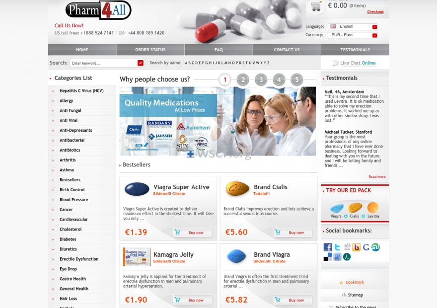 Pharm-4-All.com Web’s Drugstore