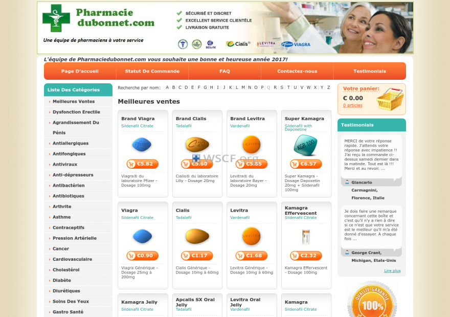 Pharmaciedubonnet.com Mail-Order Drugstore