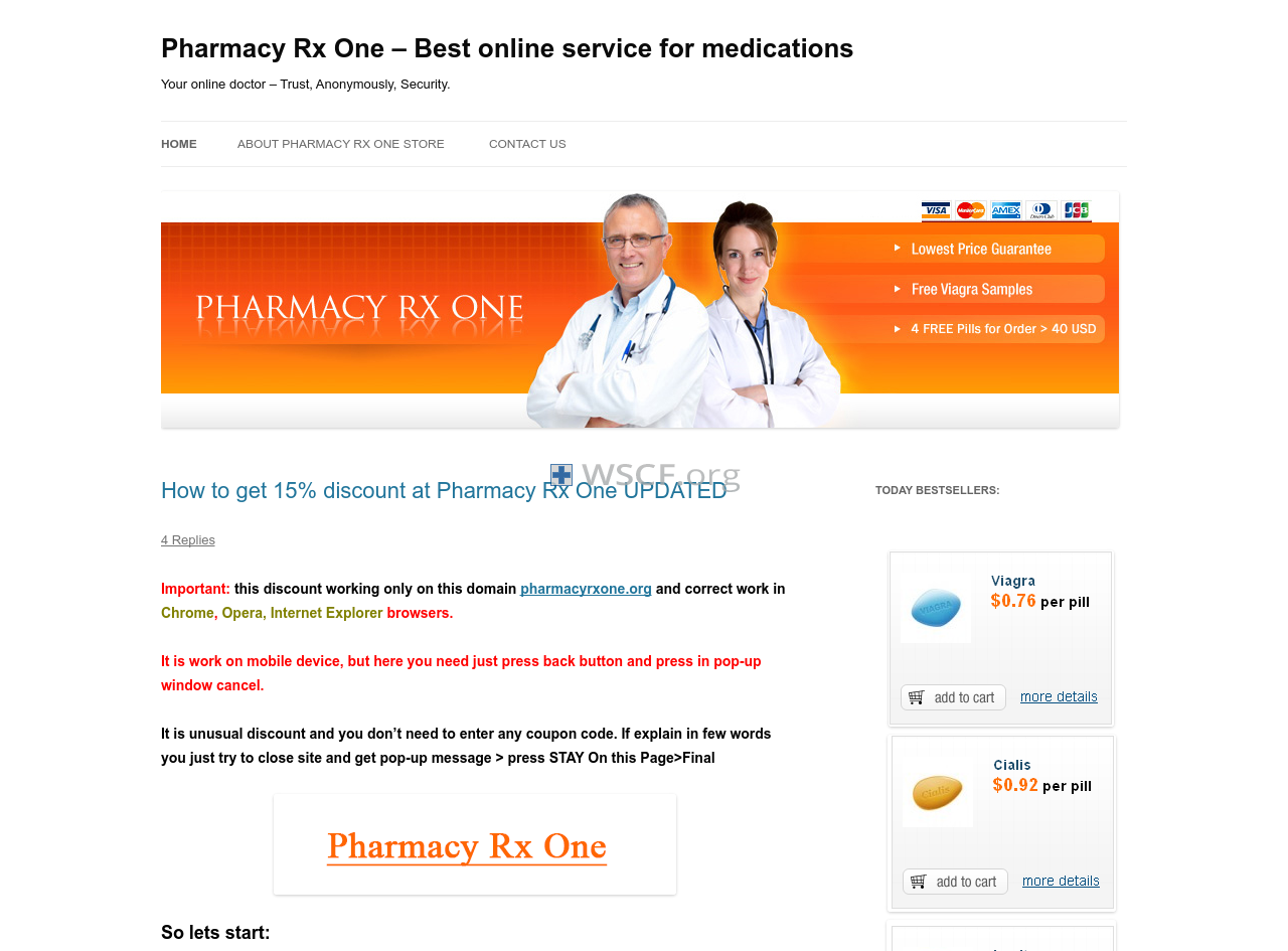 Pharmacy-Rx-One.com Website Drugstore