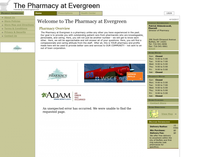 Pharmacyatevergreen.com Online Canadian Drugstore