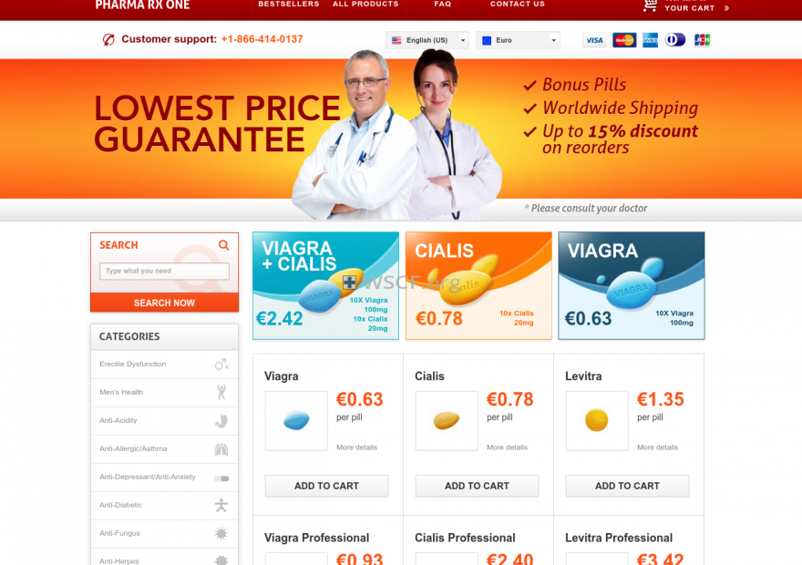 Pharmacyrxone.net Website Pharmaceutical Shop