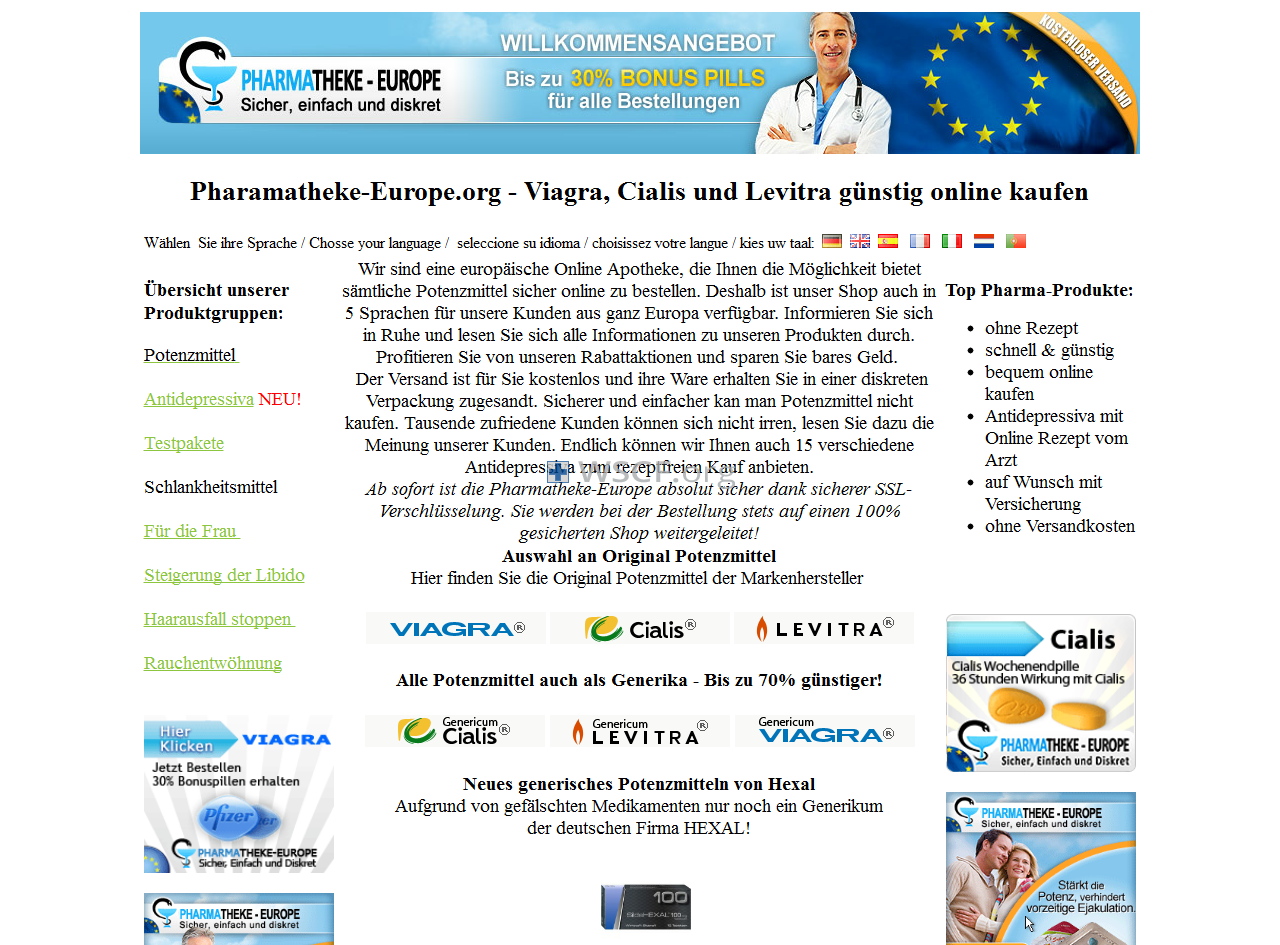 Pharmatheke-Europe.org Pharmacies Online