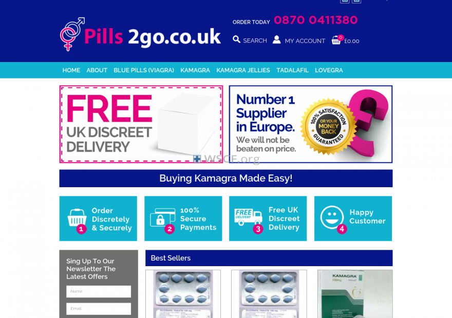 Pills2Go.co.uk No Prescription Online Drugstore
