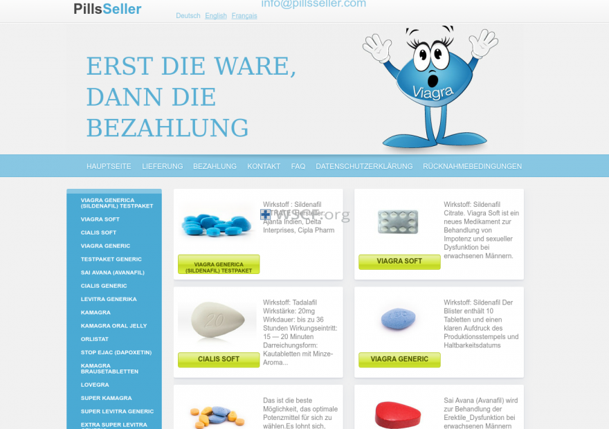 Pillsseller.com Drugs Store
