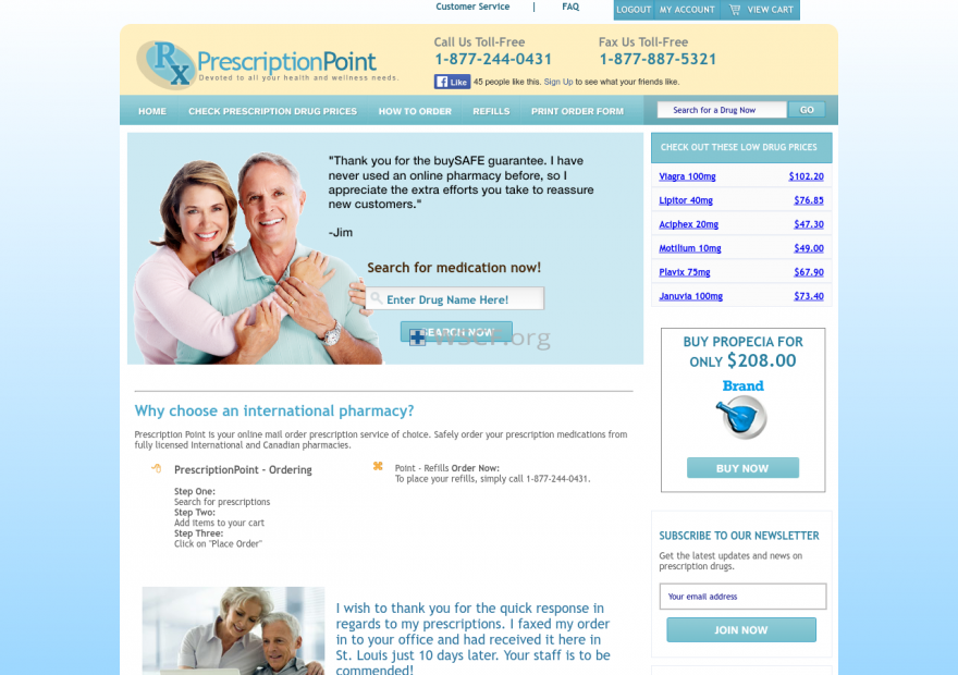Prescriptionpoint.com 100% Quality Guarantee