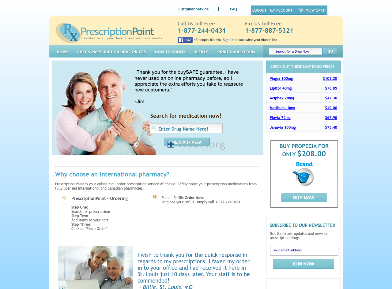 Prescriptionpoint.com 100% Quality Guarantee