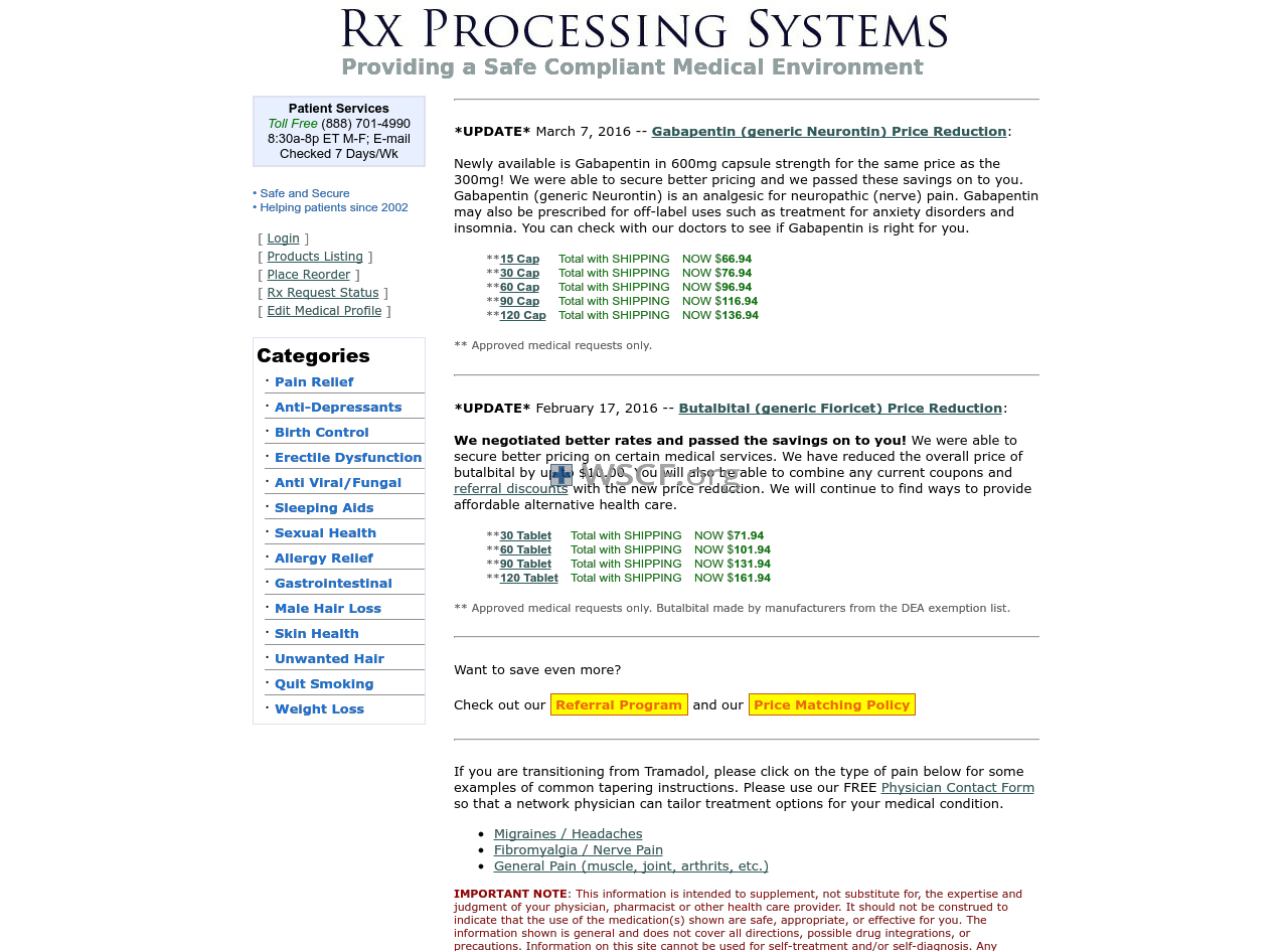 Processrx.net Pharmacy Online