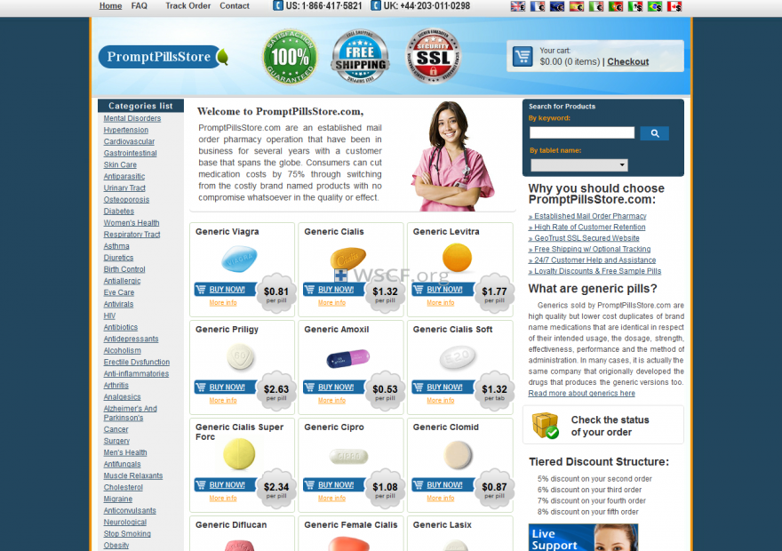 Promptpillsstore.org Leading Online Pharmacy