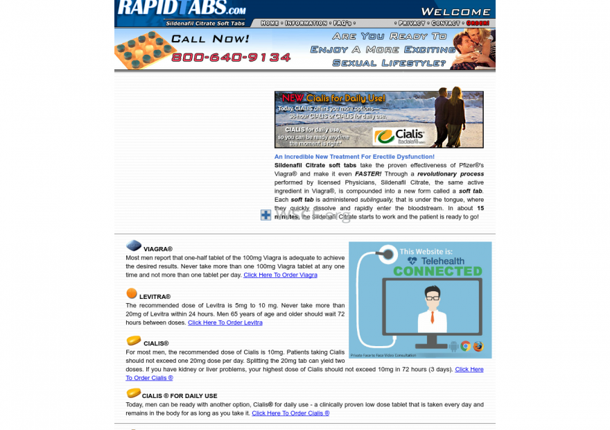 Rapidtabs.com Overseas Internet Pharmacy