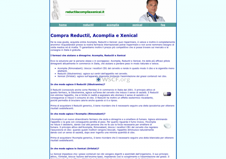 Reductilacompliaxenical.it Overseas Internet Pharmacy