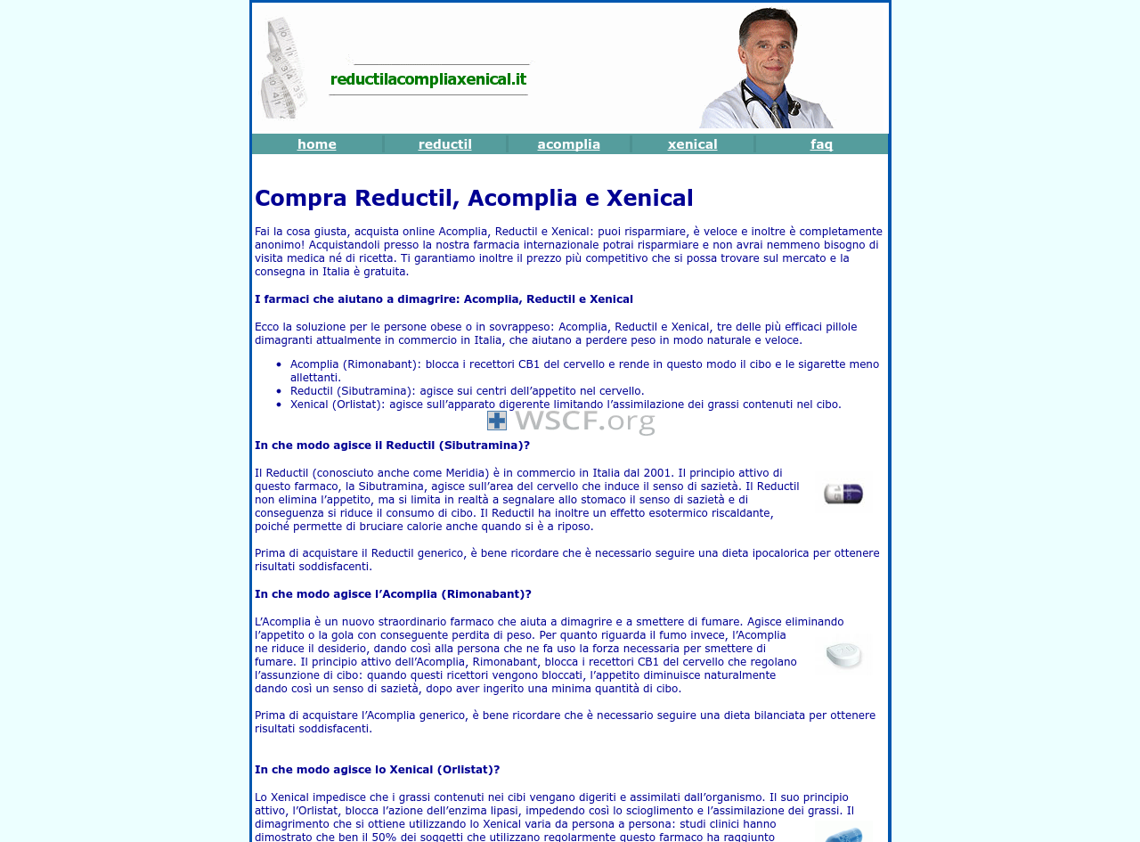 Reductilacompliaxenical.it Overseas Internet Pharmacy