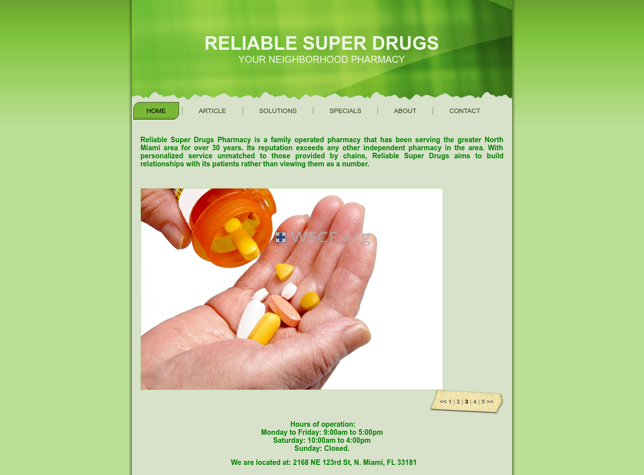 Reliablesuperdrugs.com Drugstore Online