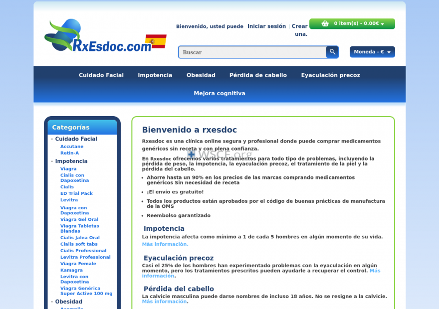 Rxespana.net Web’s Drugstore