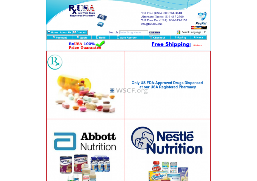 Rxusa.net International Drugstore