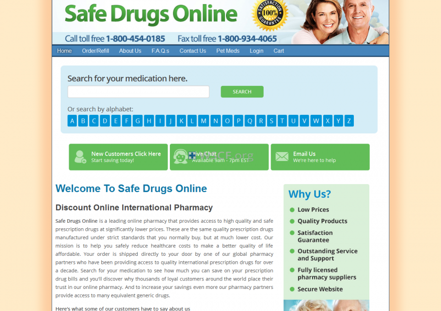 Safedrugsonline.com The Internet Canadian Drugstore