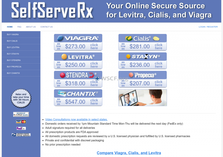 Selfserverx.com Reliable Medications