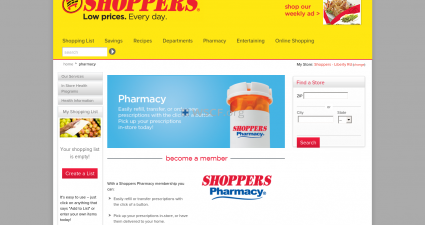 Shopperspharmacies.com Online Drugstore