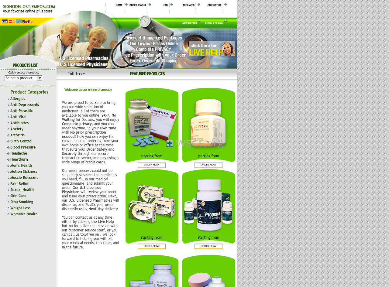 Signodelostiempos.com Online Pharmacies