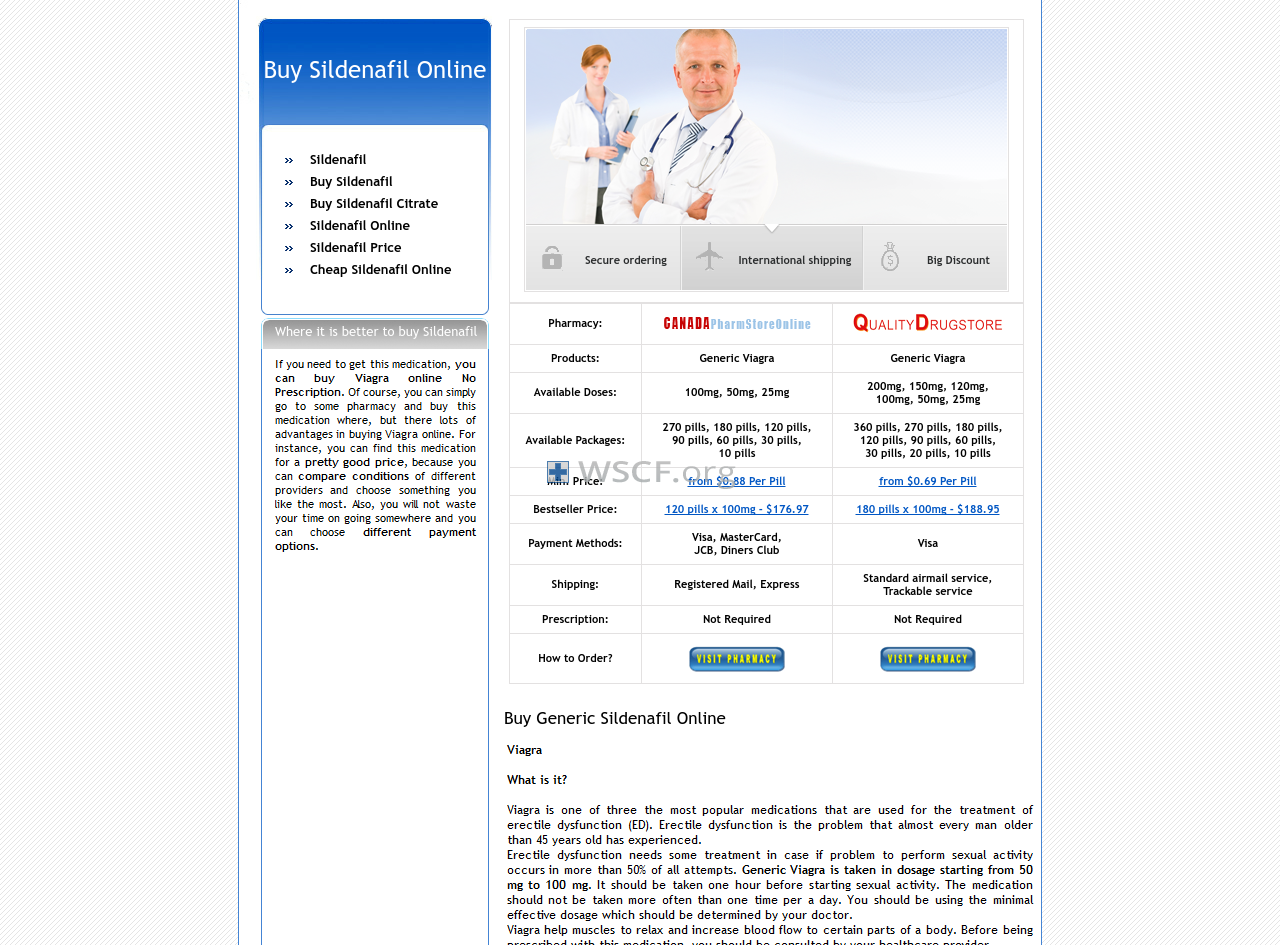 Sildenafil-Store.org Big Choice ED Drugs