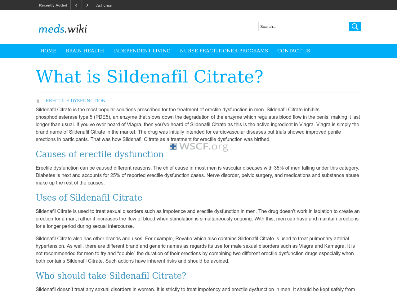 Sildenafilcitrate.org No Doctor Visits